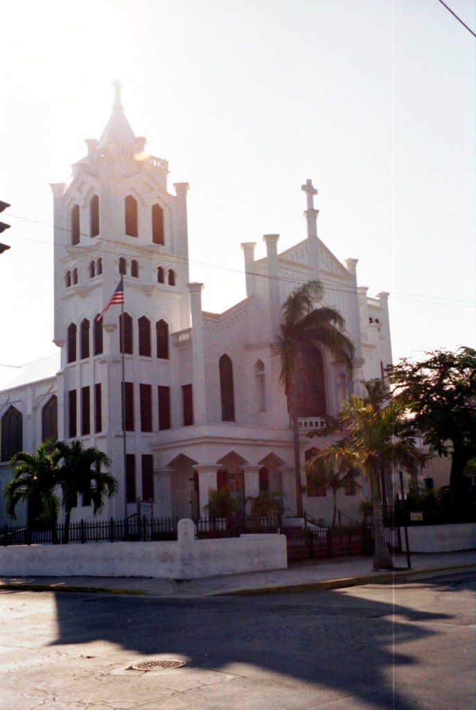 086 Key West - kerk op Duvalstreet 05-05-1999
