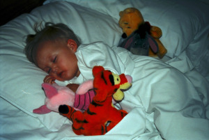 173 Florida 2001 - Demi slaapt lekker met al haar vrienden 02-04-2001